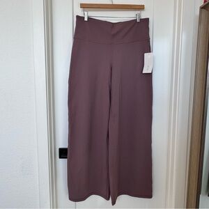 Athleta Elation Wide Leg/High-WaistMauve Pants New with tags!